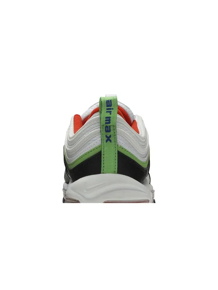 Кроссовки Nike Air Max 97 GS 'White Royal Green Nebula' — изображение 8 из 9, белый//зеленый