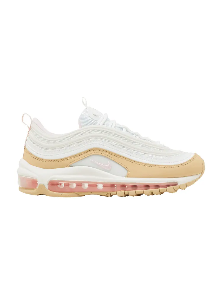 Кроссовки Nike Air Max 97 GS 'Sesame Pink Foam' — изображение 1 из 9, белый/розовый