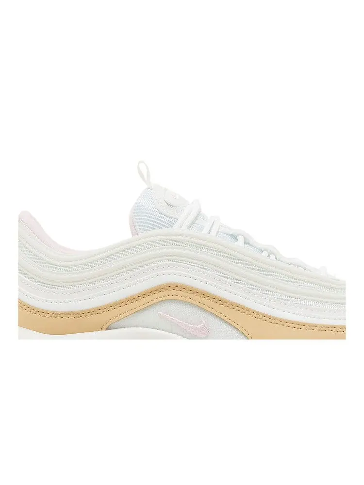Кроссовки Nike Air Max 97 GS 'Sesame Pink Foam' — изображение 3 из 9, белый/розовый