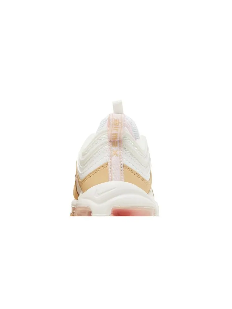 Кроссовки Nike Air Max 97 GS 'Sesame Pink Foam' — изображение 8 из 9, белый/розовый