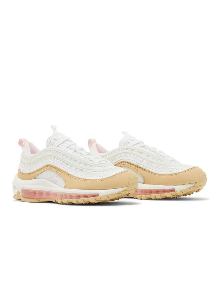 Кроссовки Nike Air Max 97 GS 'Sesame Pink Foam' — изображение 9 из 9, белый/розовый