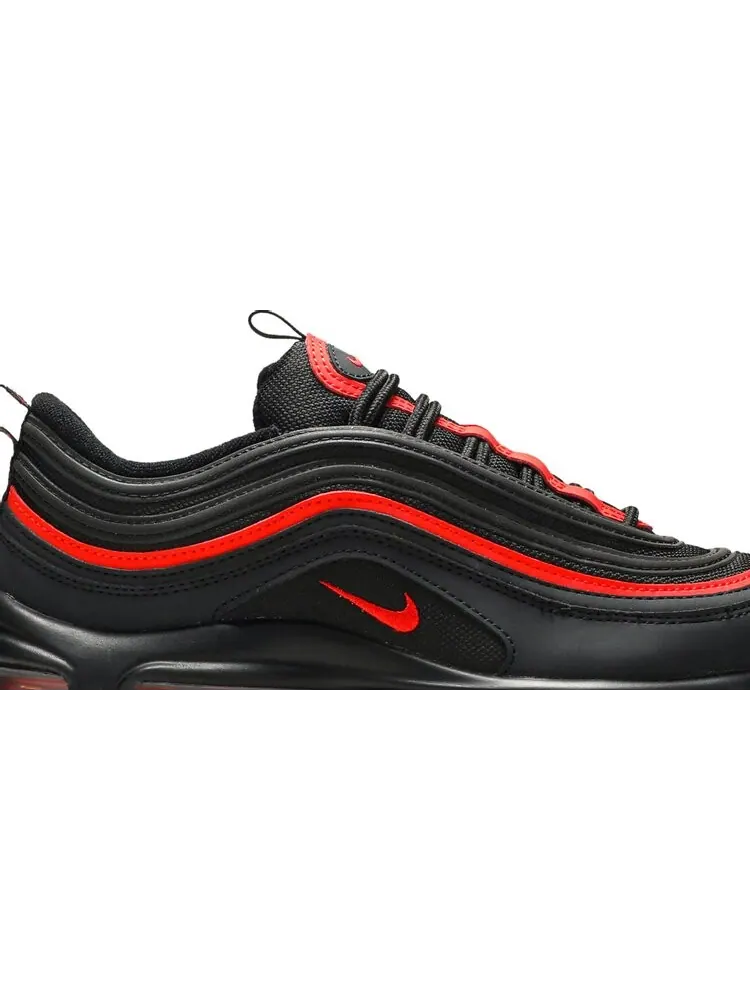 Кроссовки Nike Air Max 97 GS 'Black Chile Red' — изображение 2 из 8, черный