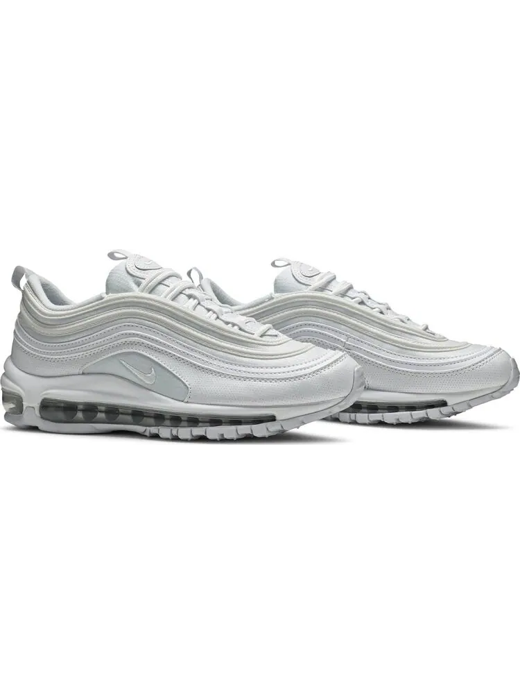 Кроссовки Nike Air Max 97 GS 'White Metallic Silver' — изображение 8 из 8, белый