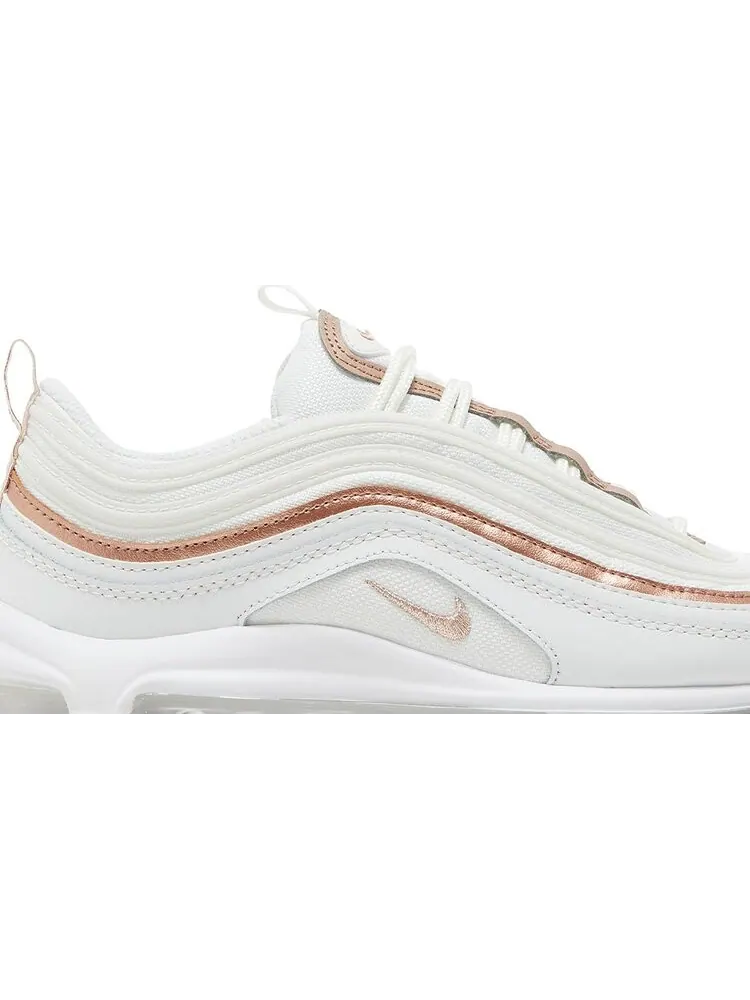 Кроссовки Nike Air Max 97 GS 'White Metallic Red Bronze' — изображение 2 из 8, белый