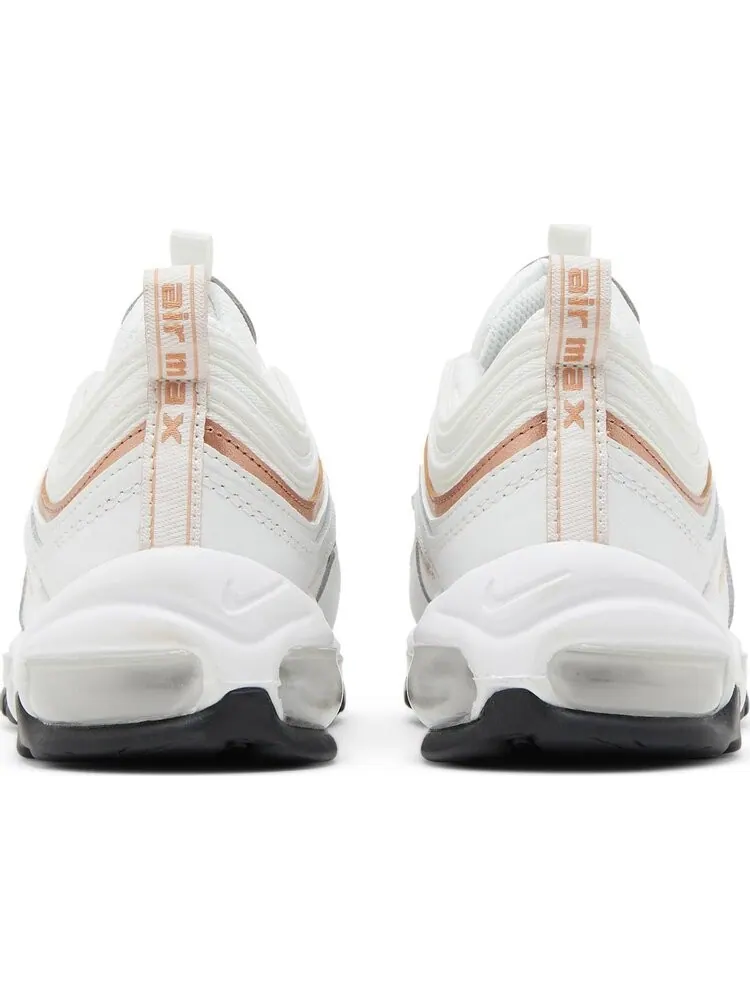 Кроссовки Nike Air Max 97 GS 'White Metallic Red Bronze' — изображение 6 из 8, белый