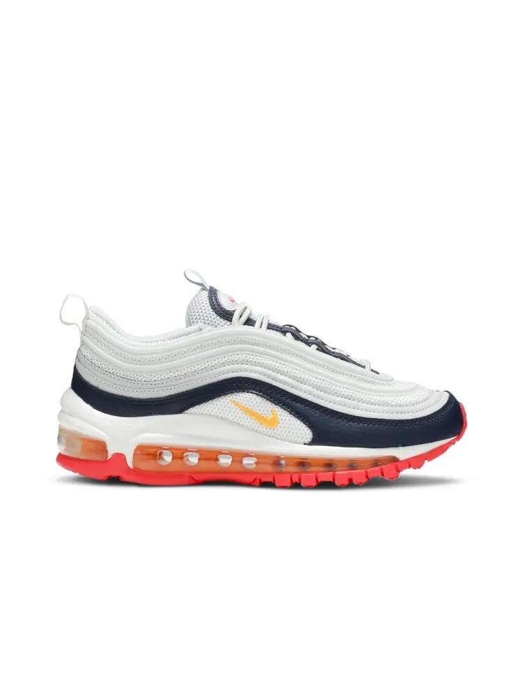 Кроссовки Nike Wmns Air Max 97 'Platinum Navy Orange' — изображение 1 из 4, белый