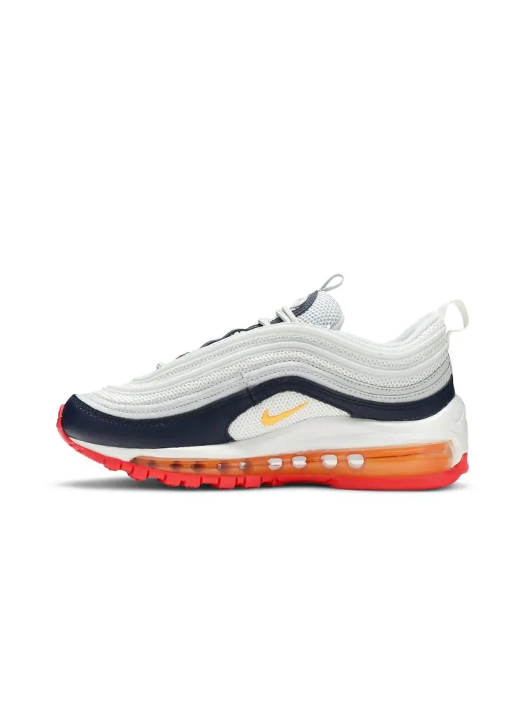 Кроссовки Nike Wmns Air Max 97 'Platinum Navy Orange' — изображение 3 из 4, белый
