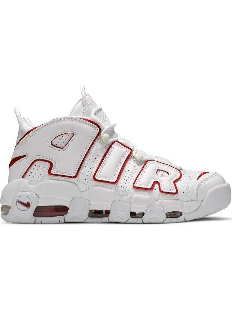 Кроссовки Nike Air More Uptempo 'White Varsity Red' 2021 — изображение 1 из 8, белый