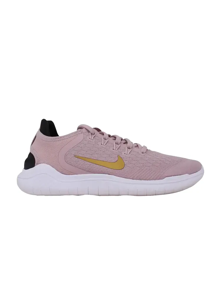 Кроссовки Wmns Free RN 2018 'Plum Chalk Metallic Gold' — изображение 1 из 1, металлик золотистый