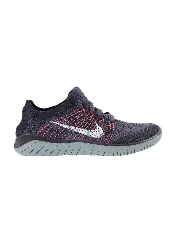 Кроссовки Nike Wmns Free RN Flyknit 2018 'Gridiron Black' — изображение 1 из 1, черный