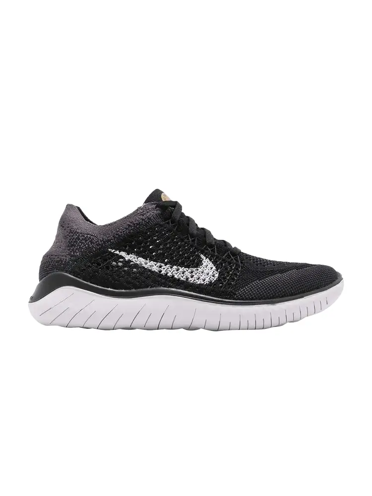 Кроссовки Nike Wmns Free RN Flyknit 2018 'Metallic Gold' — изображение 1 из 1, черный