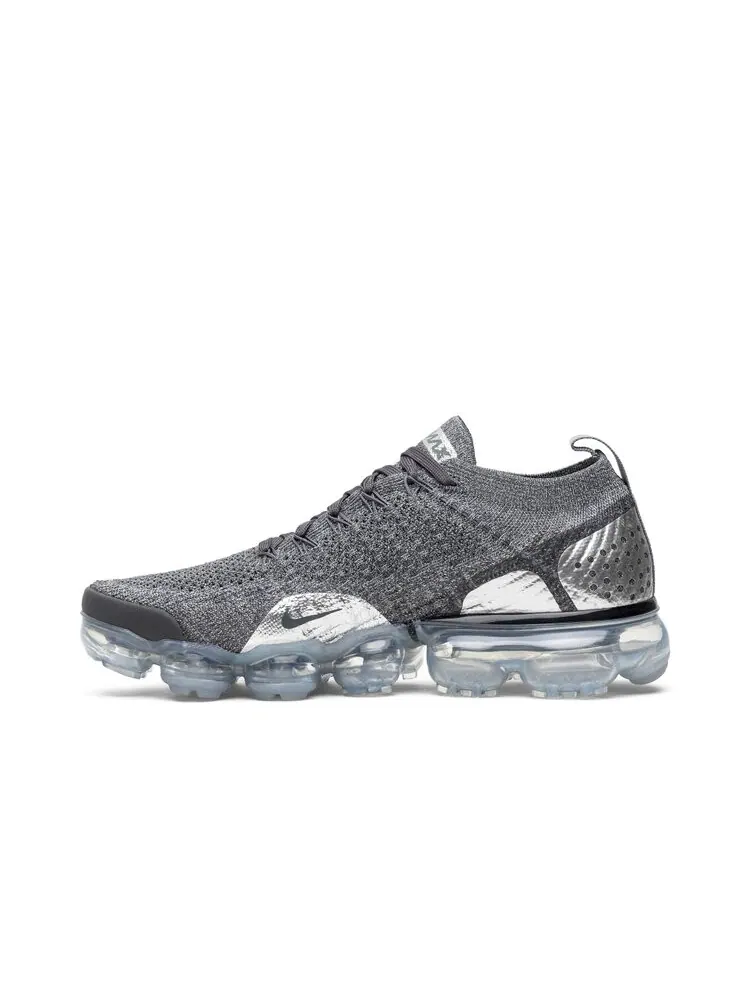 Кроссовки Nike Air VaporMax Flyknit 2 'Chrome' — изображение 3 из 4, серый