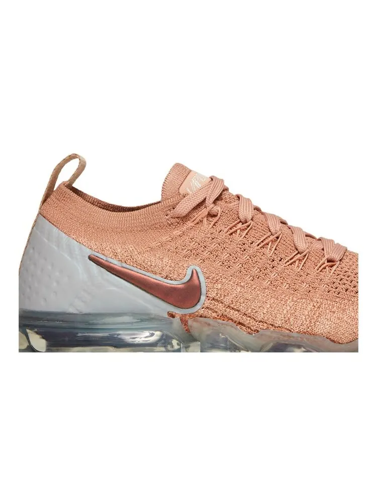 Кроссовки Nike Wmns Air VaporMax Flyknit 2 'Rose Gold' — изображение 2 из 4, розовый