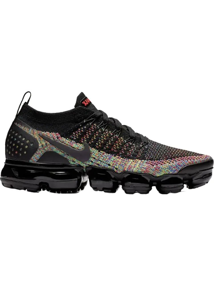 Кроссовки Nike Wmns Air VaporMax Flyknit 2 'Black Multicolor' — изображение 1 из 1, черный