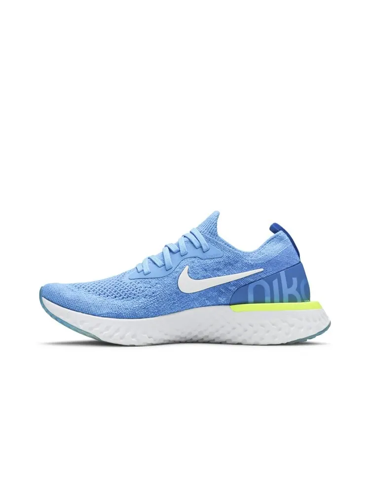Кроссовки Nike Epic React Flyknit GS 'Blue Glow' — изображение 3 из 4, синий