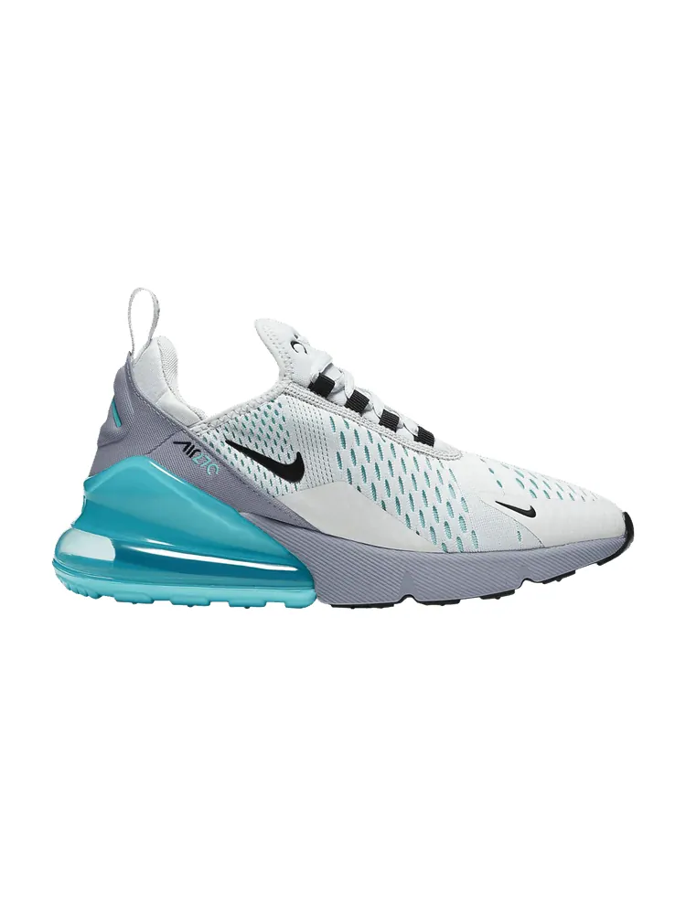 Кроссовки Nike Air Max 270 GS 'Platinum Aurora' — изображение 1 из 1, платиновый/серый//черный