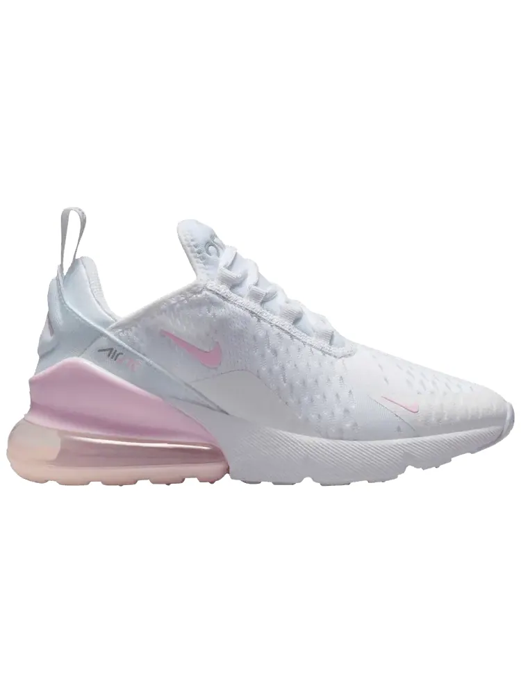 Кроссовки Nike Air Max 270 GS 'White Pink Foam' — изображение 1 из 1, белый розовый