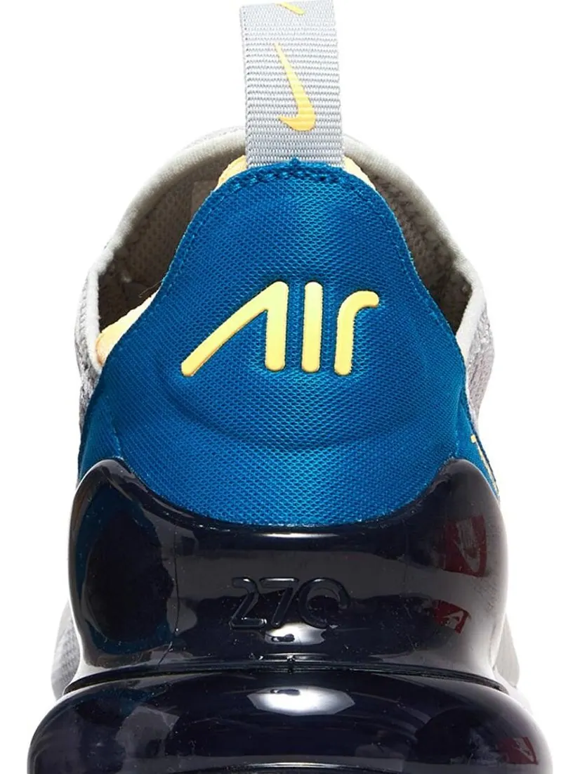 Кроссовки Nike Air Max 270 GS 'Grey Fog Midnight Navy' — изображение 7 из 8, серый