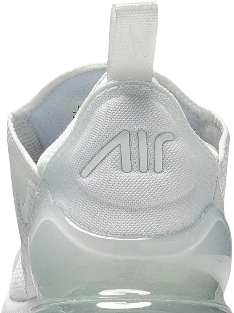 Кроссовки Nike Air Max 270 GS 'White Silver' — изображение 7 из 8, белый