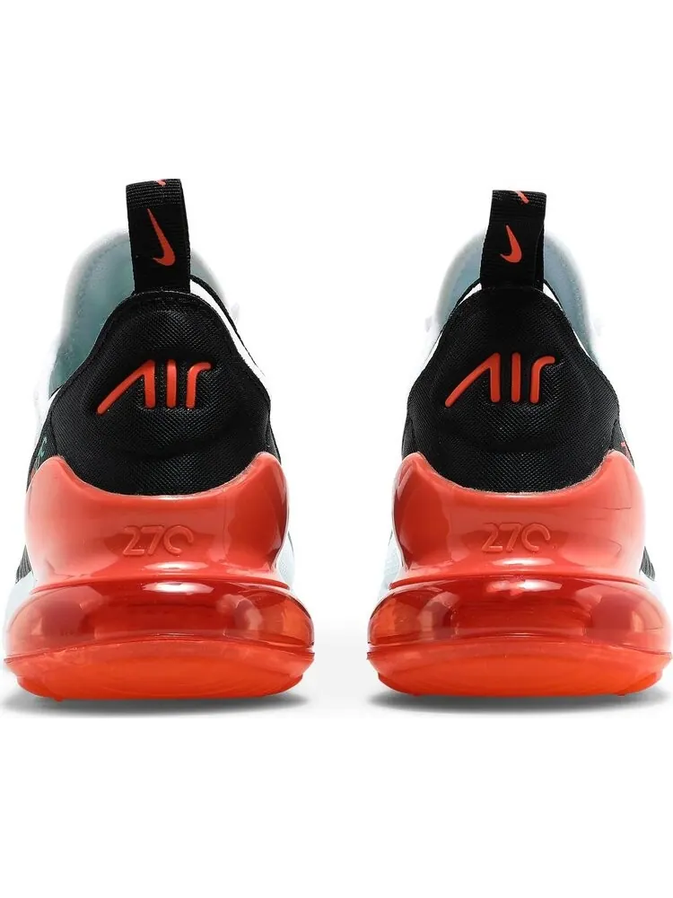 Кроссовки Nike Air Max 270 GS 'White Turf Orange' — изображение 6 из 8, белый