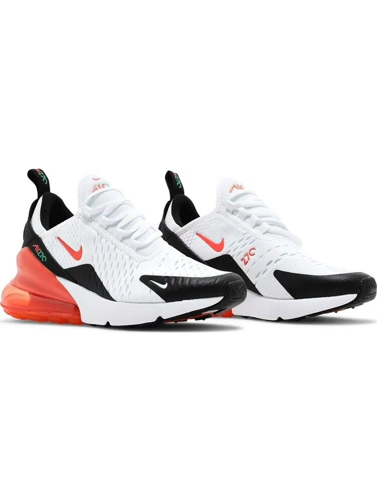 Кроссовки Nike Air Max 270 GS 'White Turf Orange' — изображение 8 из 8, белый