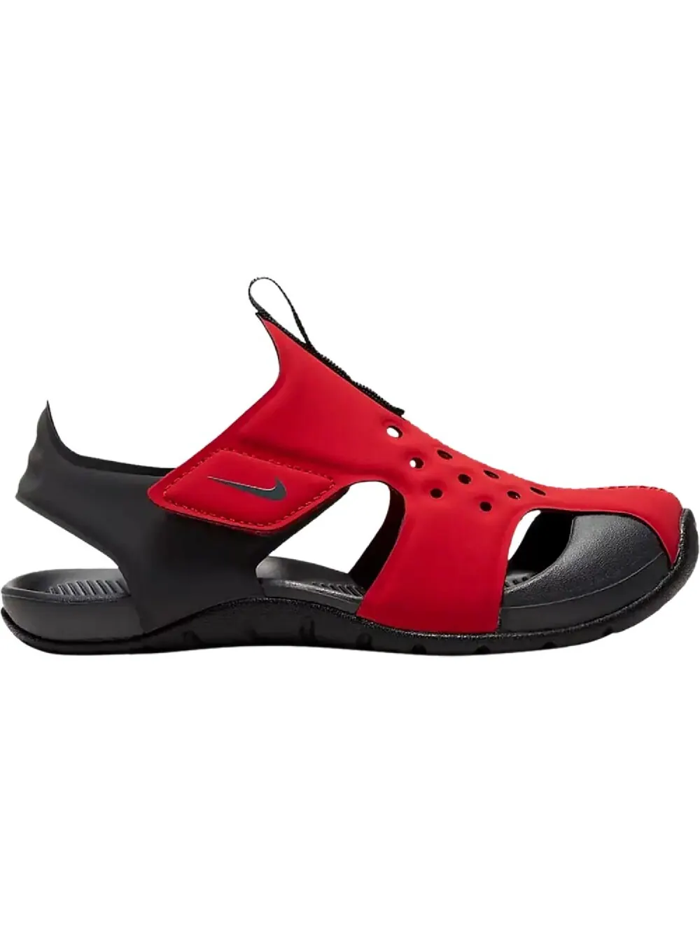 Сандалии Nike Sunray Protect 2 PS University Red — изображение 1 из 1, черный/красный
