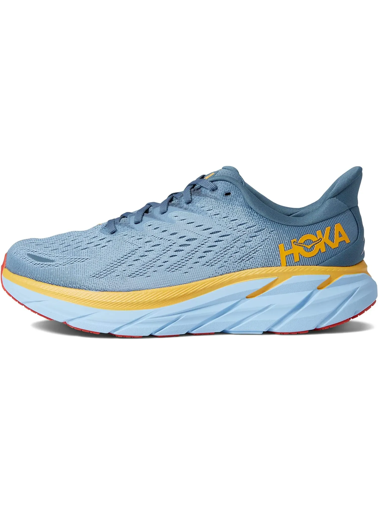Кроссовки Clifton 8 Hoka, гоблин блю — изображение 3 из 5, синий