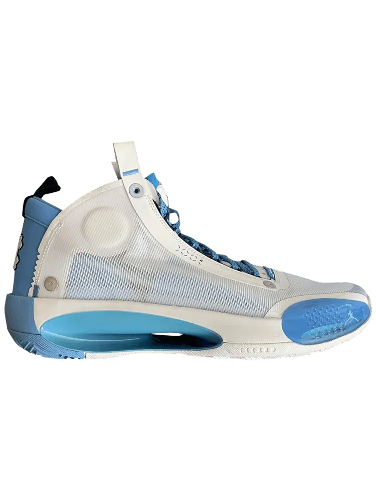 Кроссовки Air Jordan 34 'UNC Home' PE — изображение 1 из 1, белый