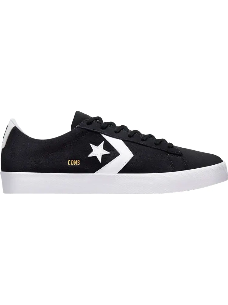 Кеды Converse Pro Leather Vulc Pro Suede Black White — изображение 1 из 1, черный