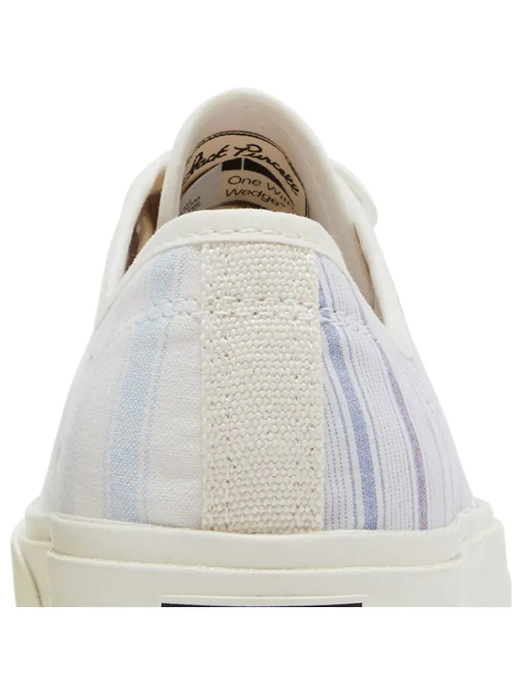 Кроссовки Converse Jack Purcell Low 'Multi-Color Retro Stripes' — изображение 7 из 8, белый