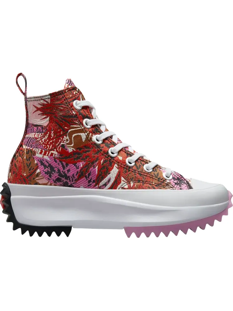 Кроссовки Converse Run Star Hike Platform High Tropical Florals — изображение 1 из 1, красный