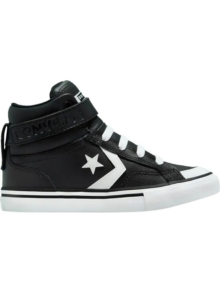 Кроссовки Converse Pro Blaze Strap Leather High PS Black White — изображение 1 из 1, черный