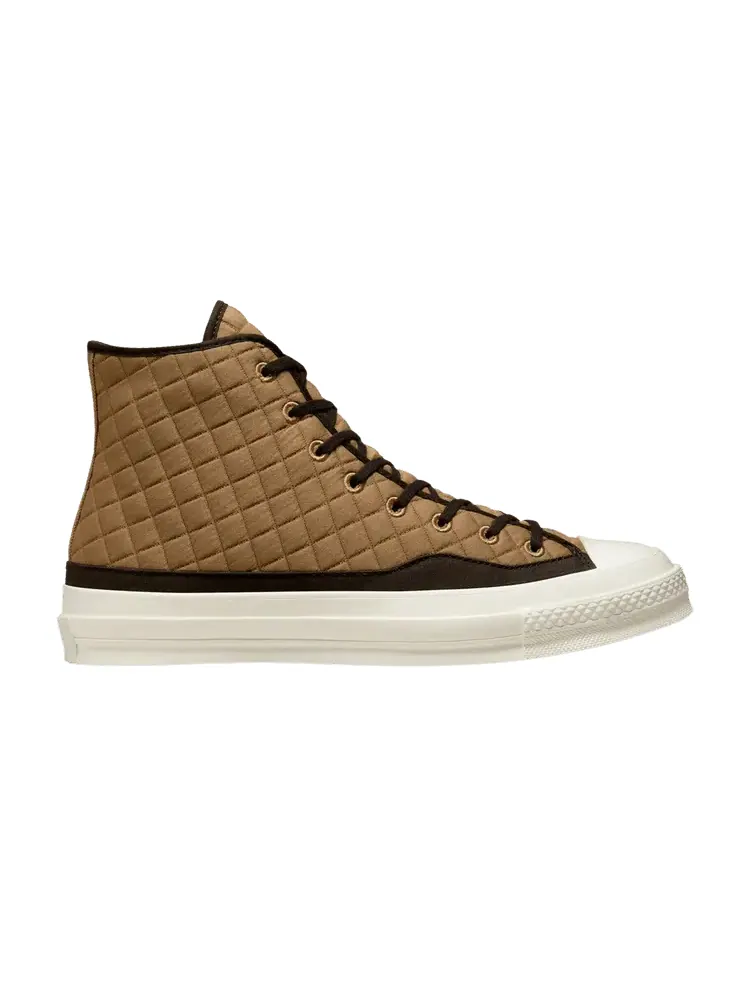 Кроссовки Converse Chuck 70 High 'Quilted - Sand Dune' — изображение 1 из 1, песочный/черный