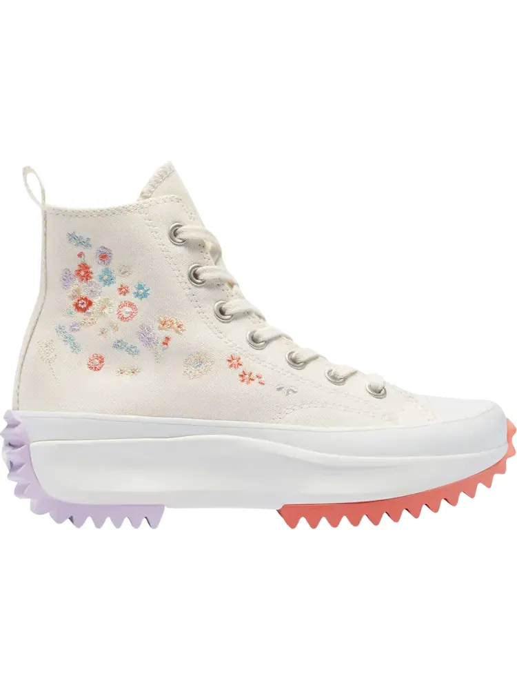 Кроссовки Converse Run Star Hike Platform High Embroidered Floral - Egret — изображение 1 из 1, бежевый