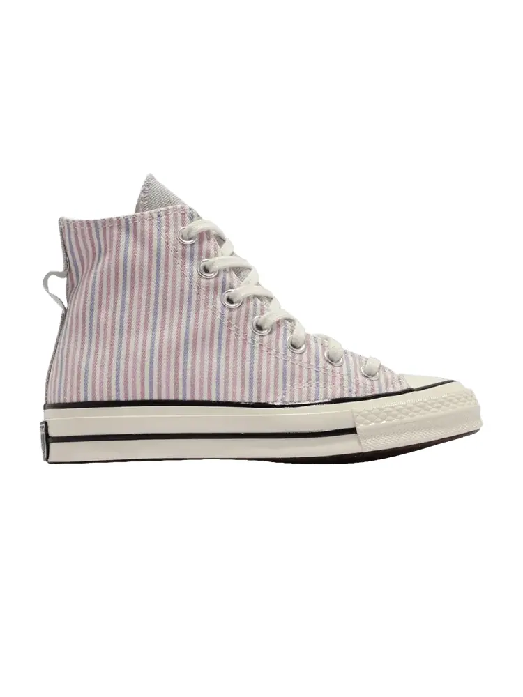 Кроссовки Converse Chuck 70 High 'Pecan Stripes' — изображение 1 из 1, бежевый/фиолетовый/синий