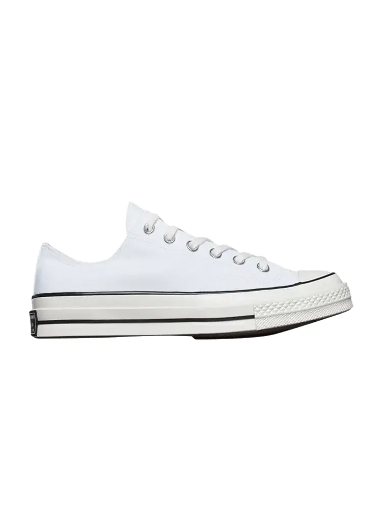 Кроссовки Converse Chuck 70 Low 'White Black' — изображение 1 из 1, белый/черный