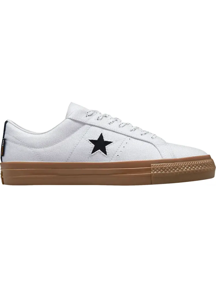 Кроссовки Converse One Star Pro Low White Dark Gum — изображение 1 из 1, белый