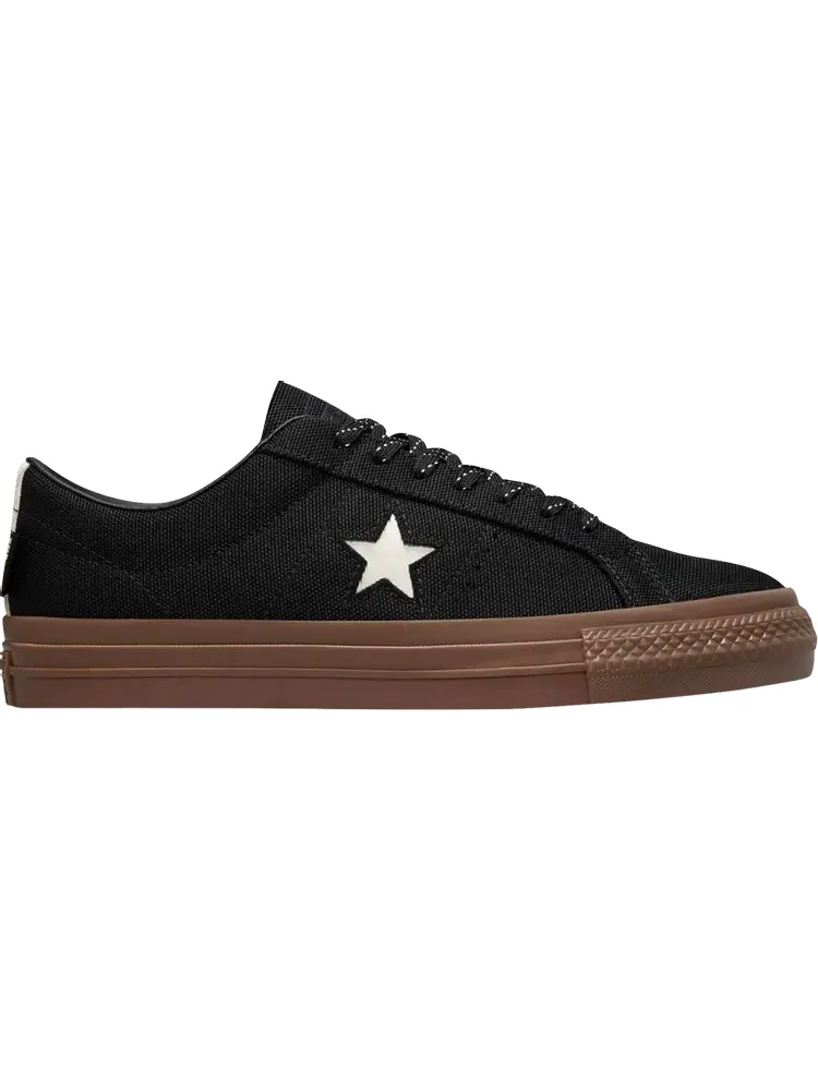 Кроссовки Converse One Star Pro Low Black Dark Gum — изображение 1 из 1, черный