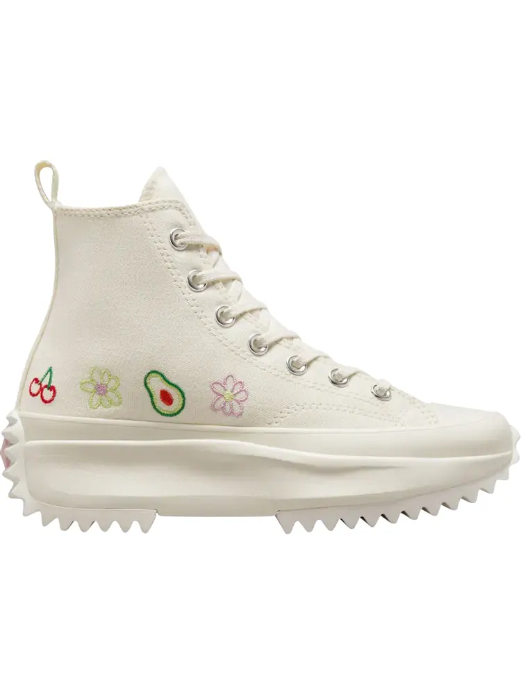 Кроссовки Run Star Hike Platform High 'Embroidered Fruits & Florals' — изображение 1 из 1, бежевый