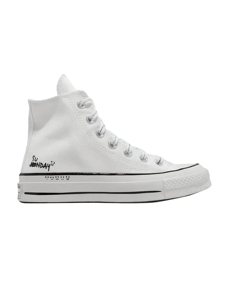 Кроссовки Converse Chuck 70 High 'Sunday' — изображение 1 из 1, белый/черный