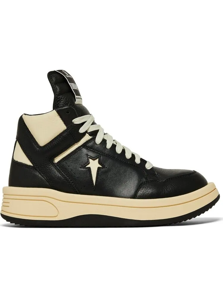 Кроссовки Converse Rick Owens x TURBOWPN Mid Black Cloud Cream — изображение 1 из 9, черный