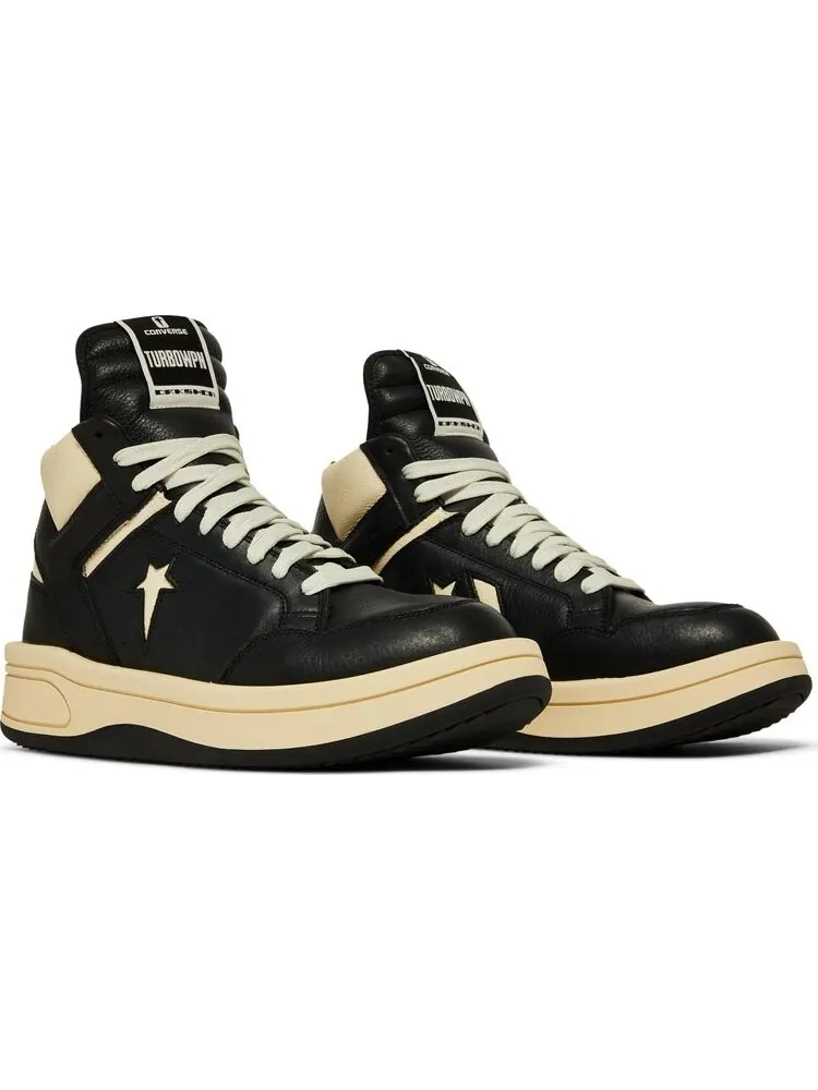 Кроссовки Converse Rick Owens x TURBOWPN Mid Black Cloud Cream — изображение 8 из 9, черный
