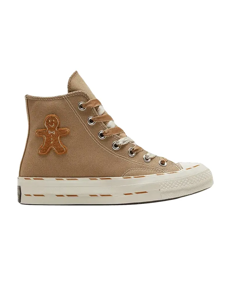 Кроссовки Converse Chuck 70 High 'Gingerbread Man' — изображение 1 из 1, хаки/темный