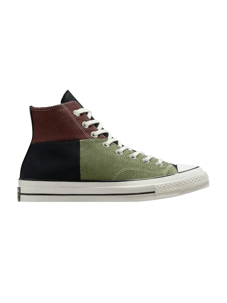 Кроссовки Converse Chuck 70 High 'Crafted Patchwork - Trolled Green Earth Brown' — изображение 1 из 1