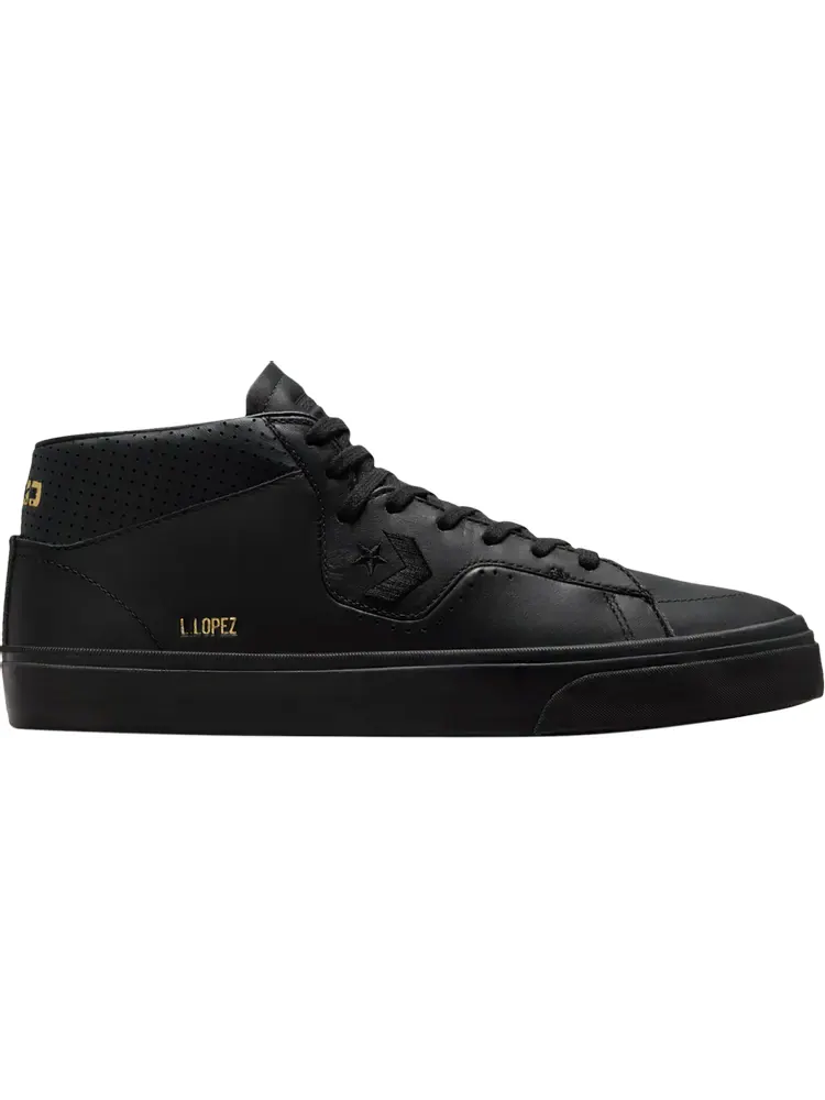 Кеды Converse Louie Lopez Pro Mid Mono Leather - Triple Black — изображение 1 из 1, черный