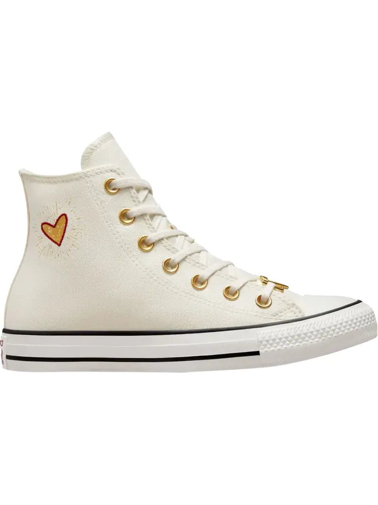 Кроссовки Converse с сердцем — изображение 1 из 1, бежевый