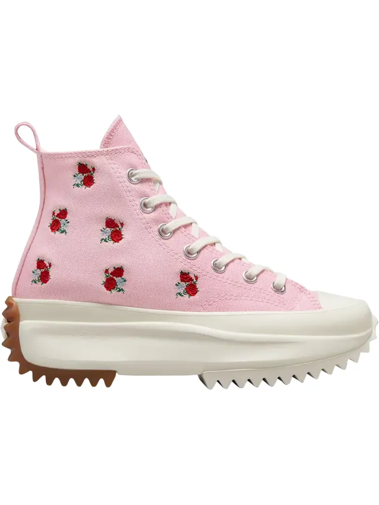 Кроссовки Converse Run Star Hike Platform High Embroidered Floral - Sunrise Pink — изображение 1 из 1, розовый