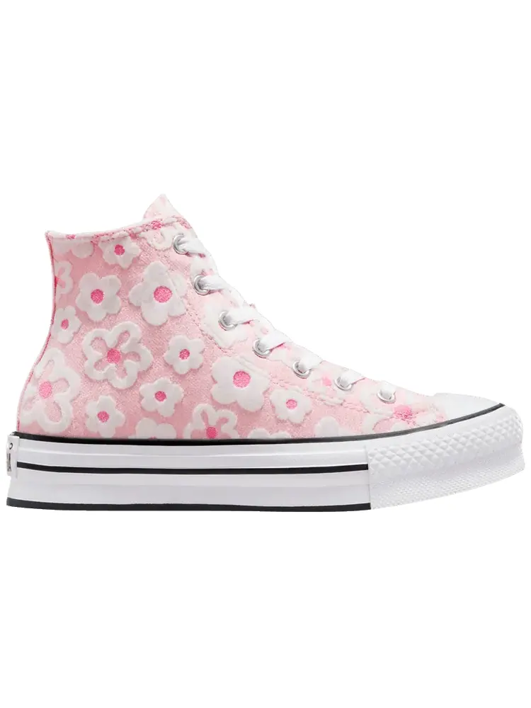 Кроссовки Converse Chuck Taylor All Star Lift Platform High GS 'Floral Embroidery - Donut Glaze' — изображение 1 из 1