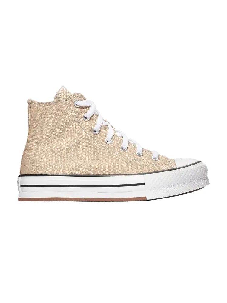 Кроссовки Converse Chuck Taylor All Star EVA Lift High GS 'Nutty Granola' — изображение 1 из 1, белый/черный