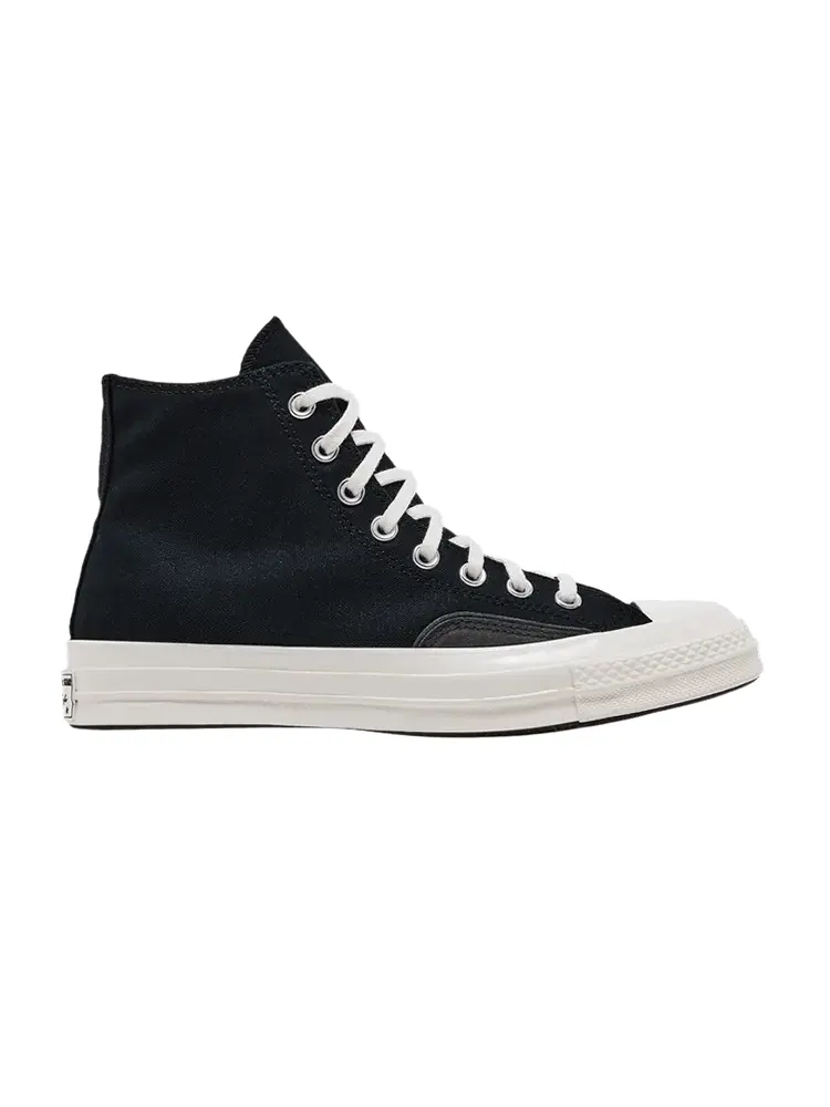Кроссовки Converse Chuck 70 Luxe High 'Black Dark Matter Fuzzy Laces' — изображение 1 из 1, черный/темный